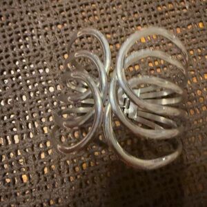 Silver Spiral Cuff Bracelet